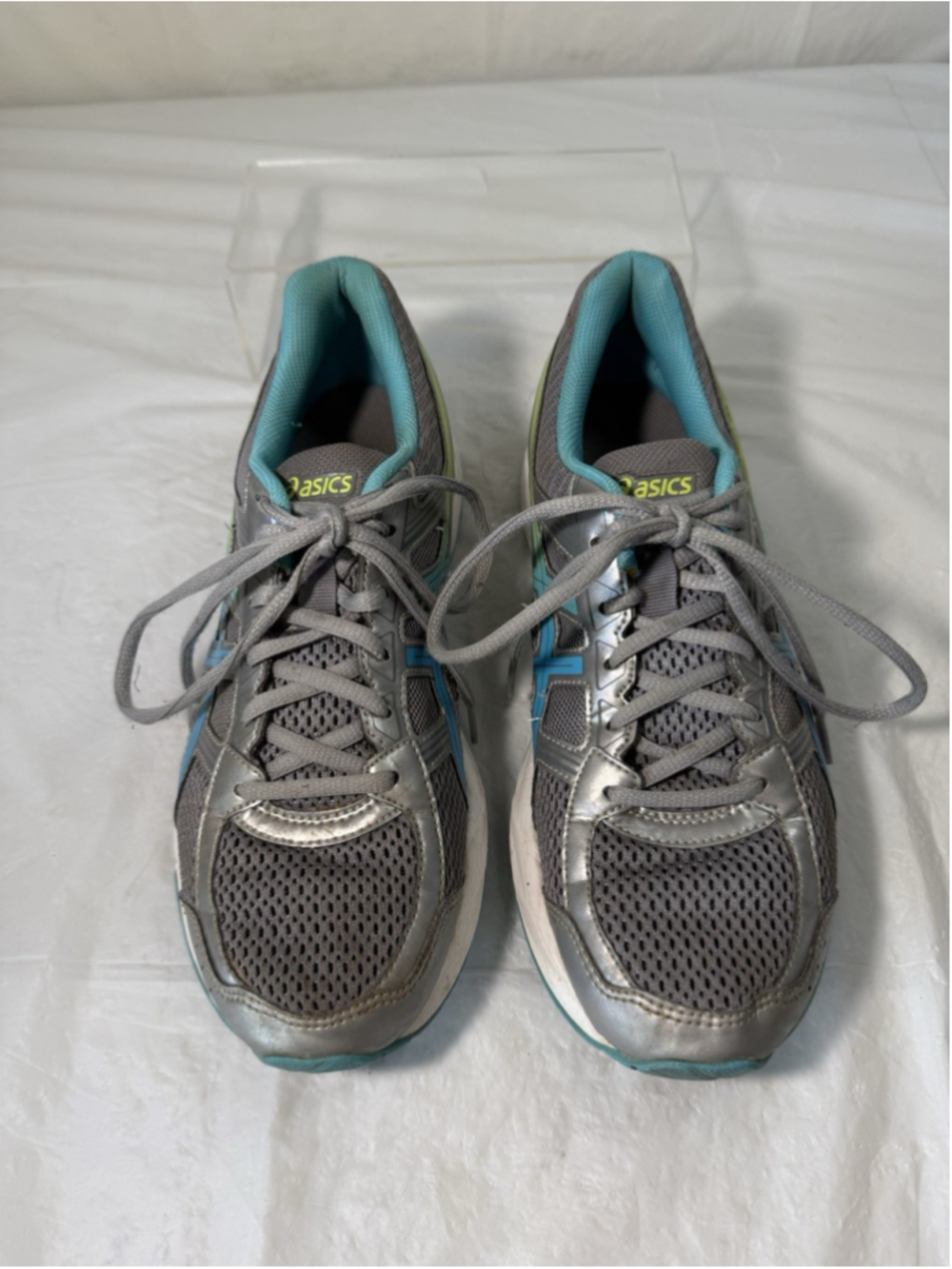 Asics Gel-Contend 4 Women's Size 9 T765Q Blue Gray White Lace Up Sneakers